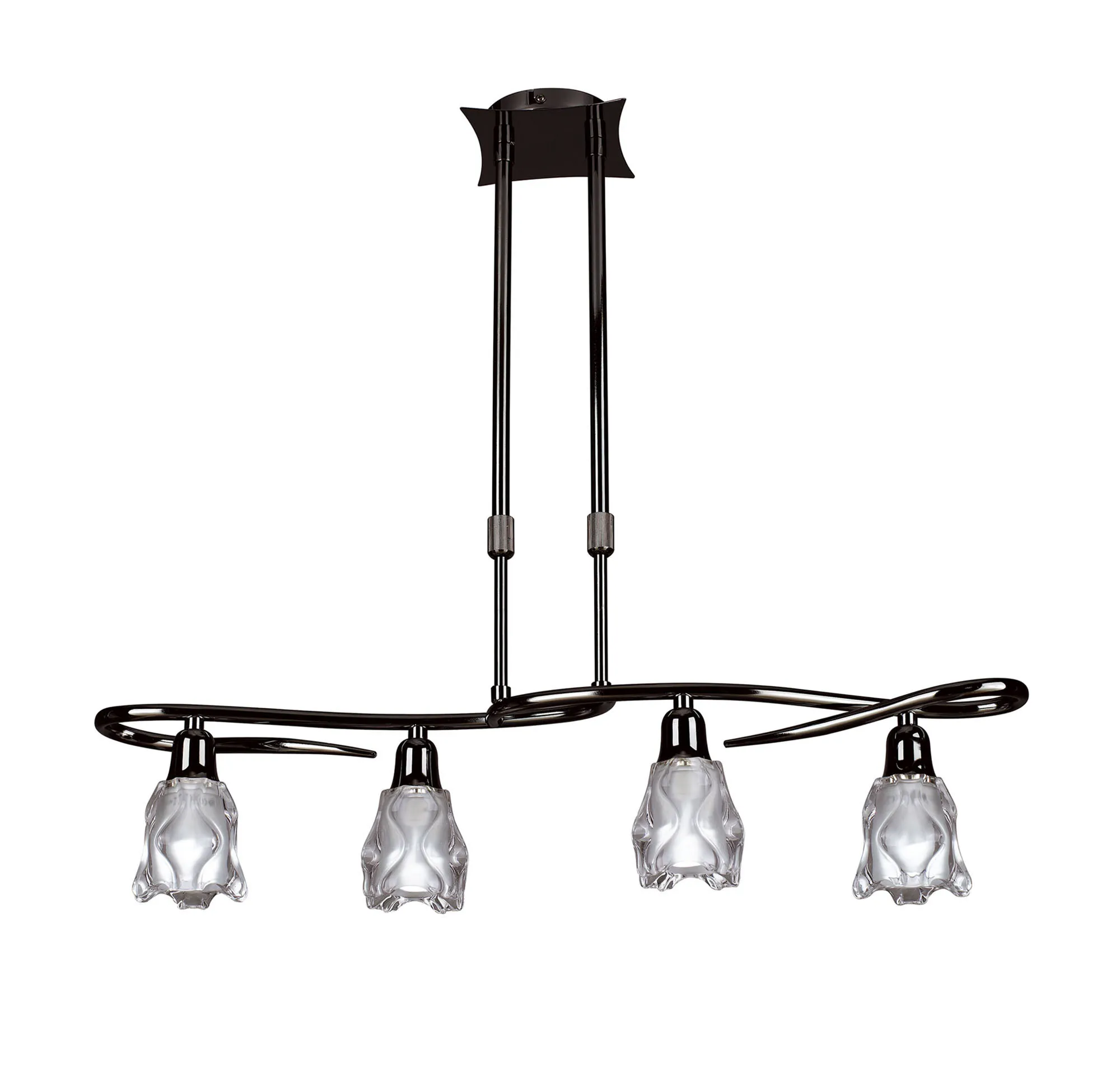 Amel Black Chrome Ceiling Lights Mantra Linear Fittings Amel Black Chrome Ceiling Lights Mantra Linear Fittings
